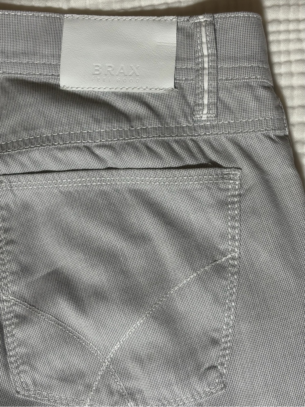 BRAX Men's Cooper Fancy Regular Relaxed Jeans Light Gray 5 Pocket Sz W 36 L32